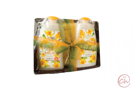 Подаръчен комплект за коса и тяло SPA Golden Lilly- Victoria Beauty
